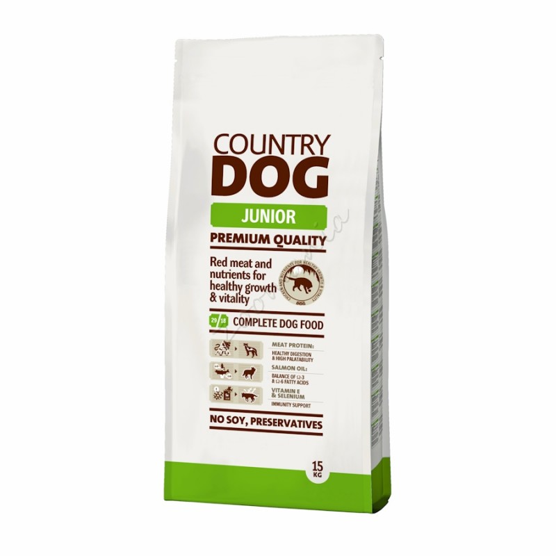 Суха храна „Country Dog Junior“ - 15 kg