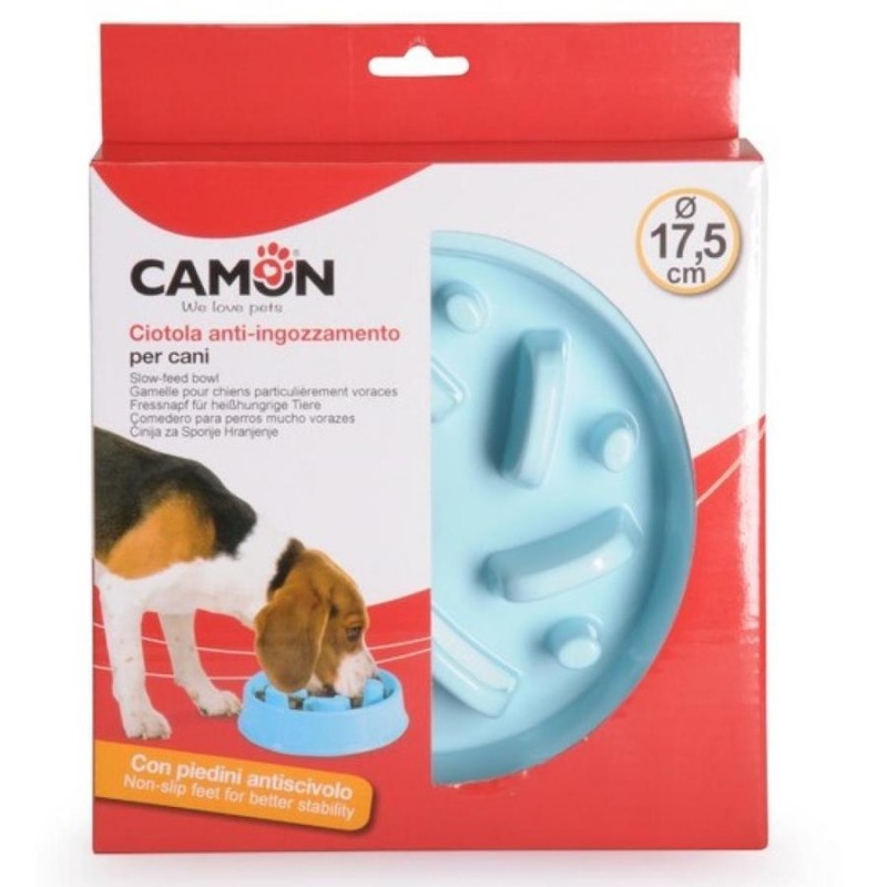 Купичка за бавно хранене Camon Slow-Feed (Ø17.5 см / синя)