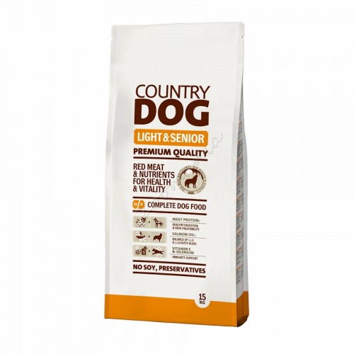 Суха храна „Country Dog Senior & Light“ - 15 kg