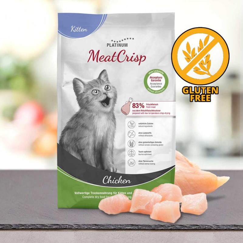 Platinum Kitten MeatCrisp Chicken (3 кг) - суха храна за котенца и млади котки