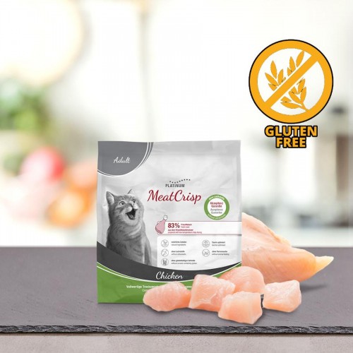 Platinum Cat Adult MeatCrisp Chicken (400 гр) - качествена суха храна за котки