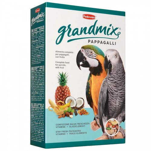Храна за големи папагали Padovan Grandmix Pappagalli (600 гр)