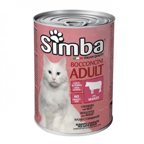 Simba Cat with Beef - евтина консерва за котки с говеждо (720 гр)