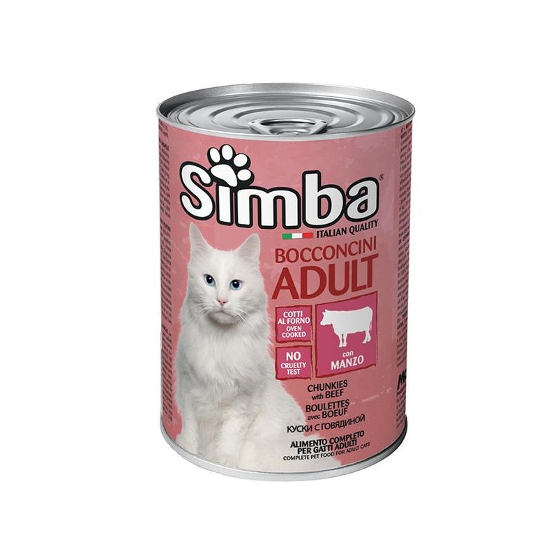 Simba Cat with Beef - евтина консерва за котки с говеждо (720 гр)