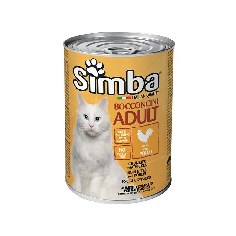 Simba Cat with Chicken - евтина консерва за котки с пиле (720 гр)