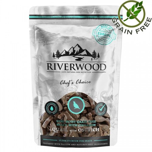 Riverwood Dog Snack Quail & Ostrich - лакомство за кучета (200 гр)