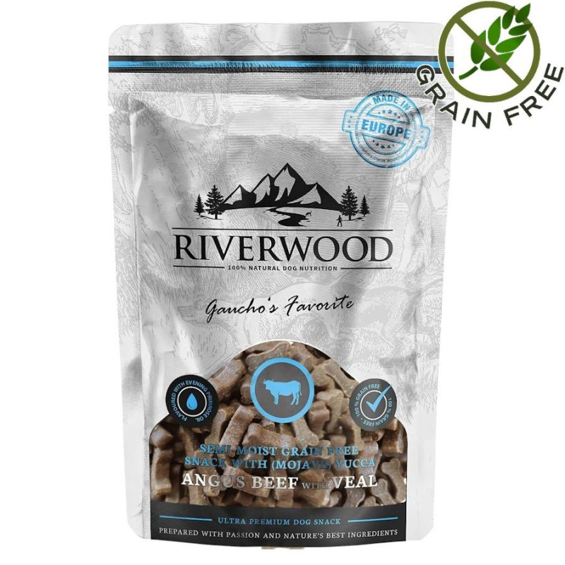 Riverwood Dog Snack Angus Beef & Veal - лакомство за кучета с говеждо от Ангъс и телешко (200 гр)