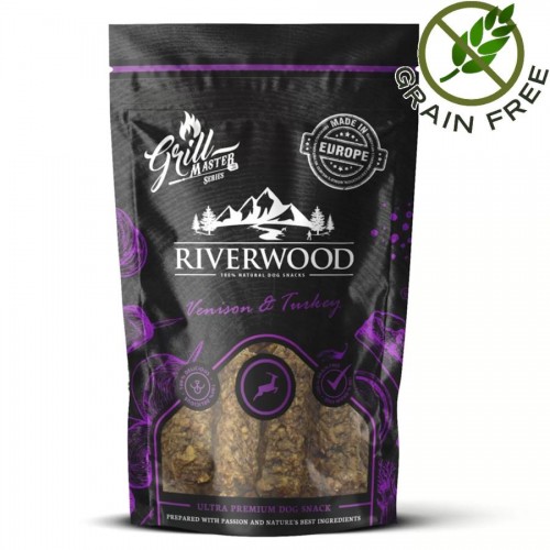 Riverwood Grillmaster Snack Venison & Turkey - лакомство за кучета (100 гр)