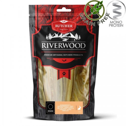 Riverwood Butcher Snack Rabbit Hide - лакомство за кучета от заешки кожички (150 гр)