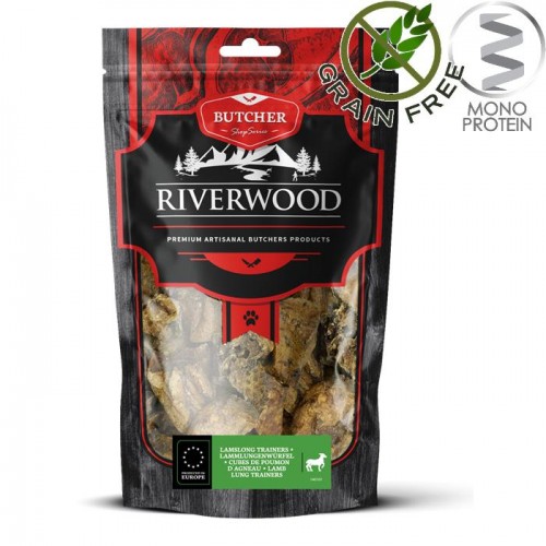 Riverwood Butcher Snack Lamb Lung - лакомство за кучета от сушен агнешки бял дроб (100 гр)