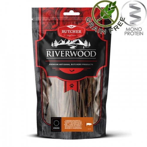 Riverwood Butcher Snack Pork Spaghetti - лакомство за кучета от месни свински спагети (100 гр)