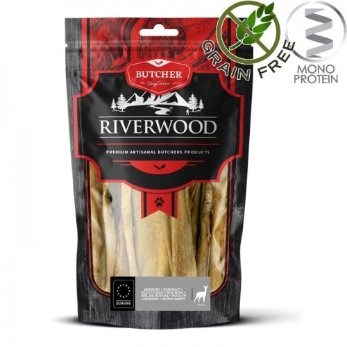 Riverwood Butcher Snack Roe Skin - лакомство за кучета от сърнешка кожичка (200 гр)