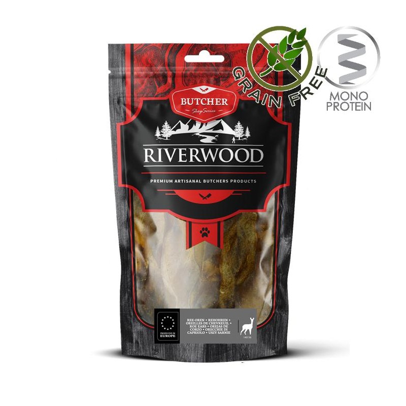 Riverwood Butcher Snack Roe Ears - лакомство за кучета уши на сърна (4 бр.)