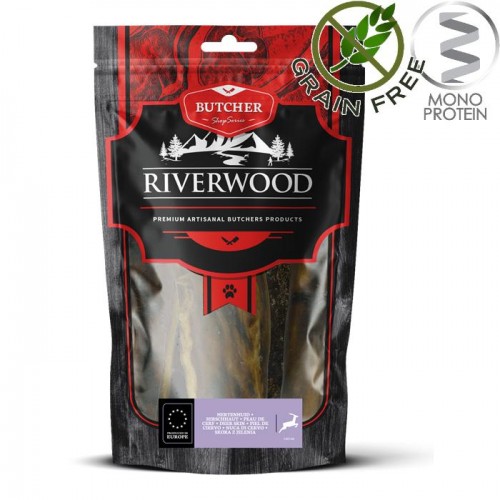 Riverwood Butcher Snack Deer Skin - лакомство за кучета от еленска кожа (200 гр)