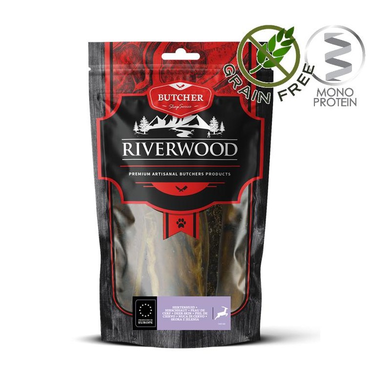 Riverwood Butcher Snack Deer Skin - лакомство за кучета от еленска кожа (200 гр)