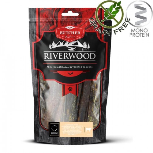 Riverwood Butcher Snack Round Beef - лакомство за кучета от говежди пръчици (150 гр)