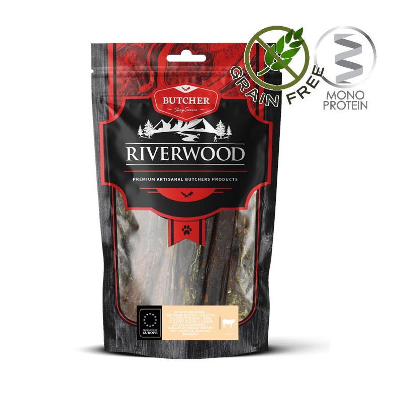 Riverwood Butcher Snack Round Beef - лакомство за кучета от говежди пръчици (150 гр)