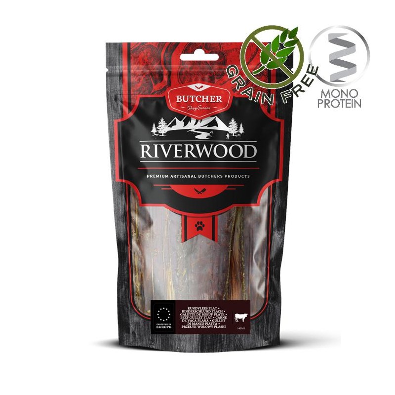 Riverwood Butcher Snack Flat Beef - лакомство за кучета от говеждо месо на ленти (150 гр)