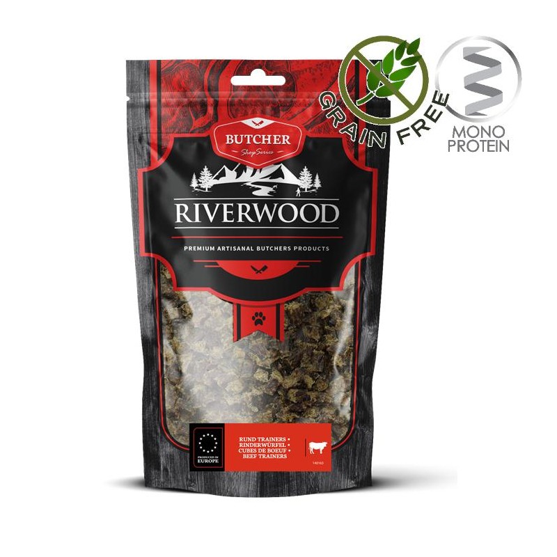 Riverwood Butcher Snack Meat Trainers Beef - лакомство за кучета от говеждо месо на хапчици (150 гр)