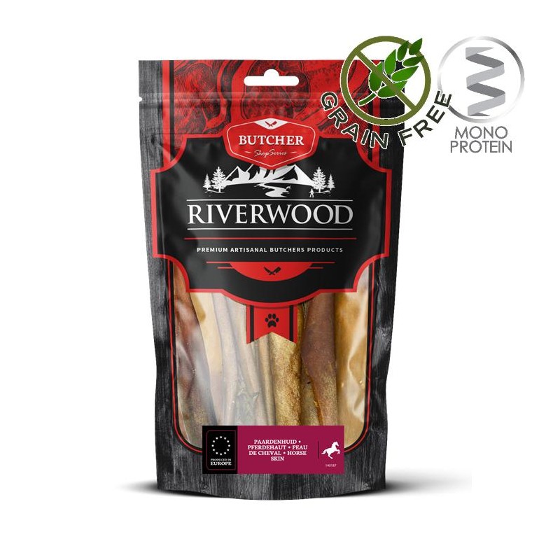 Riverwood Butcher Snack Horse Skin - лакомство за кучета от конска кожа (150 гр)
