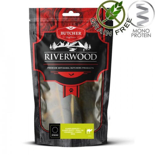 Riverwood Butcher Snack Camel Skin - лакомство за кучета от камилска кожа (200 гр)