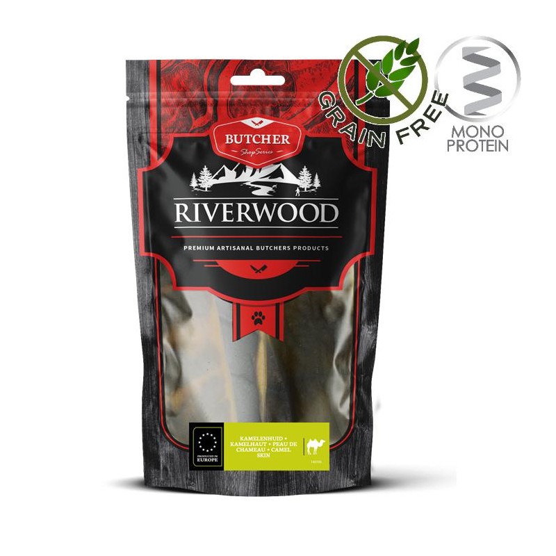 Riverwood Butcher Snack Camel Skin - лакомство за кучета от камилска кожа (200 гр)