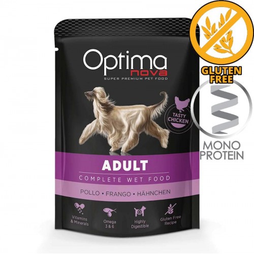 Optima Nova Dog Adult Tasty Chicken Pouch - пауч за кучета с вкусно пилешко (300 гр)