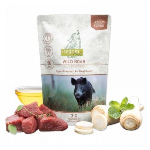 Isegrim Dog Adult Wild Boar + Parsnip & Herbs - пауч за кучета (410 гр)