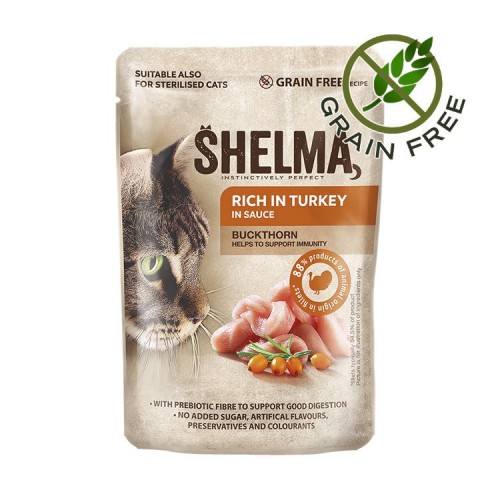 Shelma Cat Fillets Rich in Turkey with Buckthorn in Sauce (85 гр)