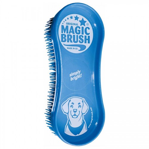 Четка за премахване на полепнали косъмчета и засъхнала кал - Kerbl Magic Brush Blue Sky