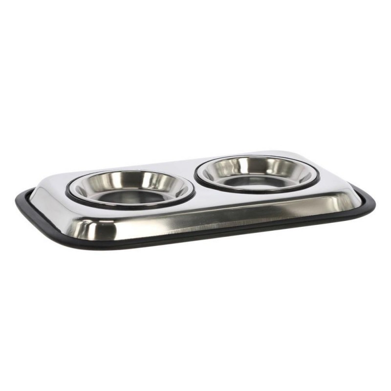 Метална купичка за вода и храна "Дуо" 200 мл - Kerbl Duo Stainless Steel Bowl