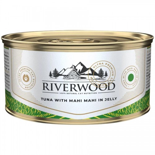 Консерва за котки с риба тон и дорадо в желе Riverwood Tuna with Mahi Mahi in Jelly (85 гр)