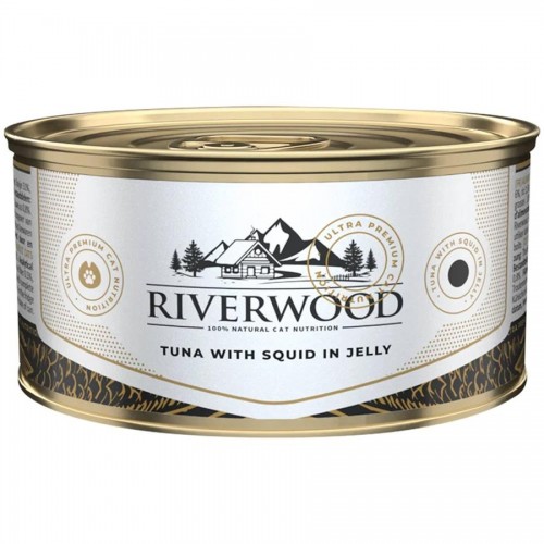 Консерва за котки Riverwood Tuna with Squid in Jelly (85 гр)