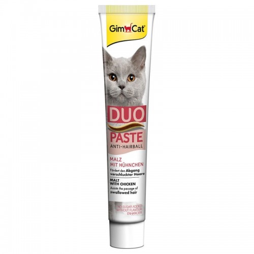 Малцова паста за котки против космени топки GimCat Anti Hairball Duo Malt + Chicken - 50 гр