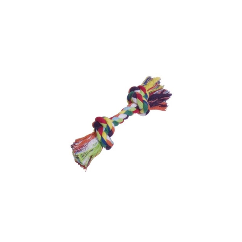 Cotton Rope S - шарено памучно въже за игра с два възела