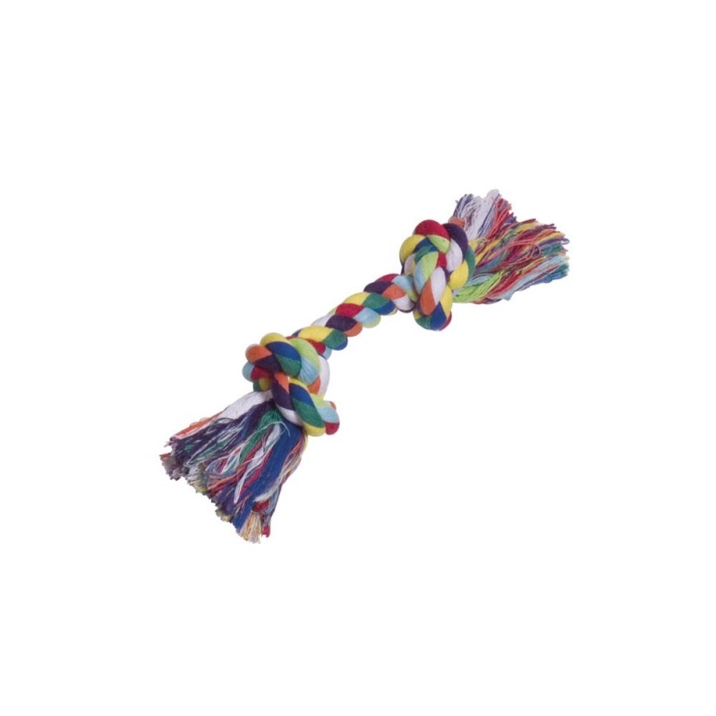 Cotton Rope M - шарено памучно въже за игра с два възела
