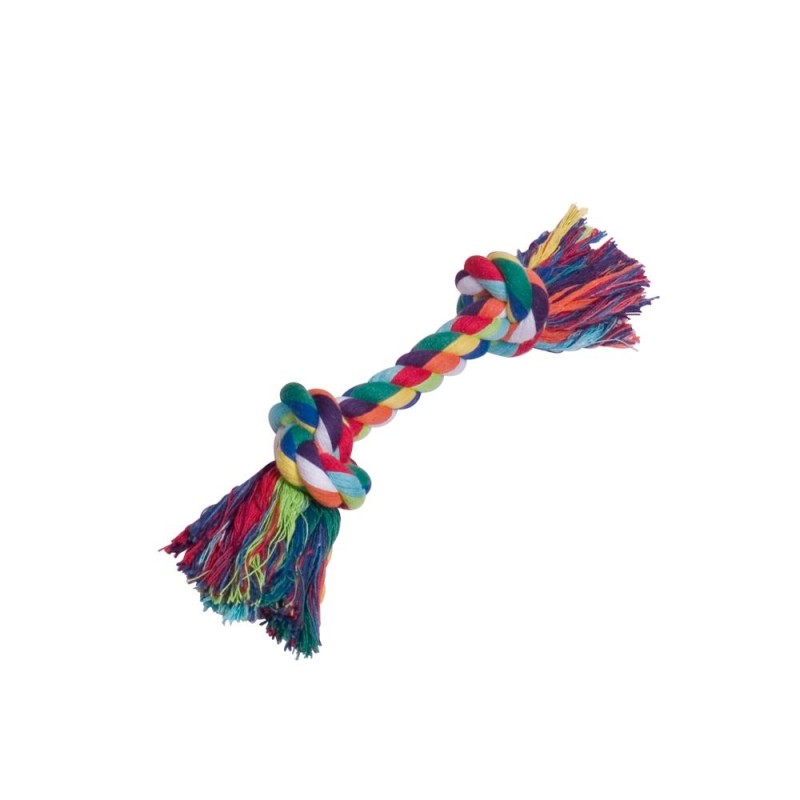 Cotton Rope L - шарено памучно въже за игра с два възела