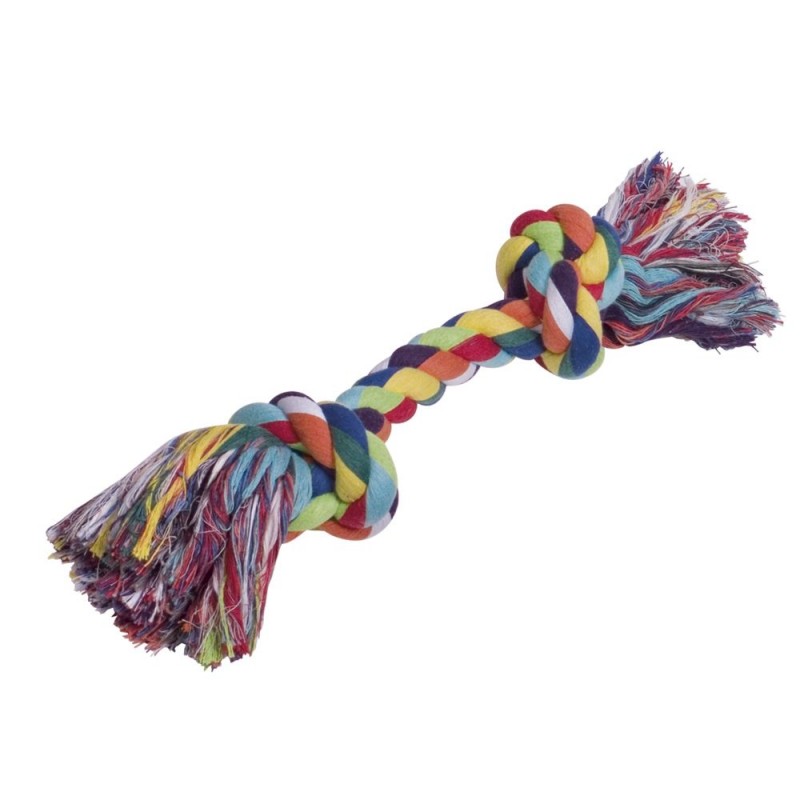 Cotton Rope XXL - шарено памучно въже за игра с два възела