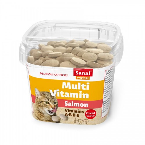 Мулти витамини със сьомга за котки Sanal Cat Multi Vitamin Cup Salmon (100 гр)