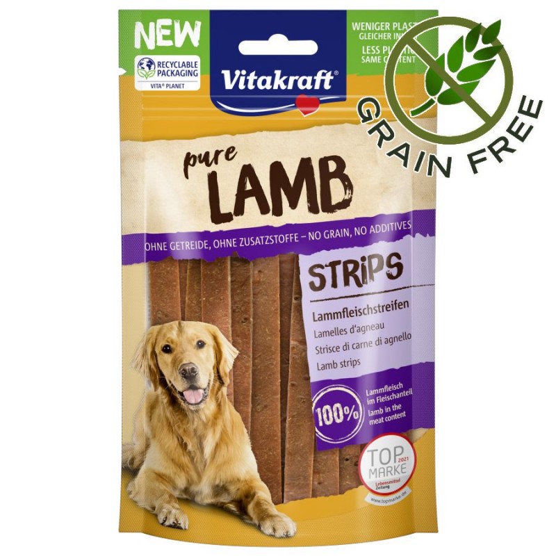 Кучешко лакомство с чисто агнешко месо Vitakraft® Pure Lamb Strips (80 гр)