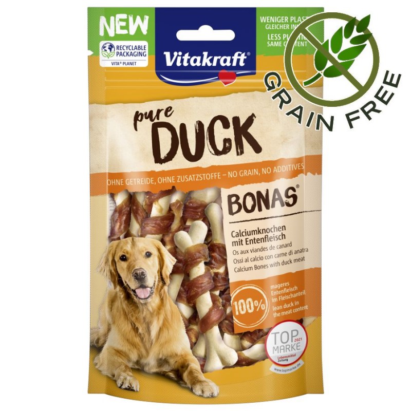 Кучешко лакомство с чисто патешко месо Vitakraft® Pure Duck Bonas (80 гр)