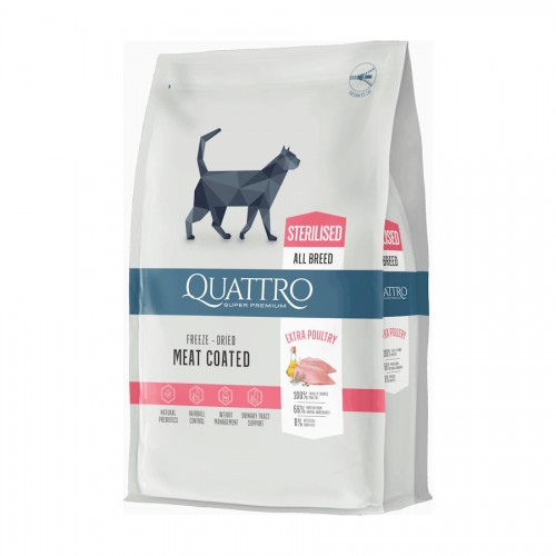 Quattro Cat Sterilised with Poultry (7 кг)
