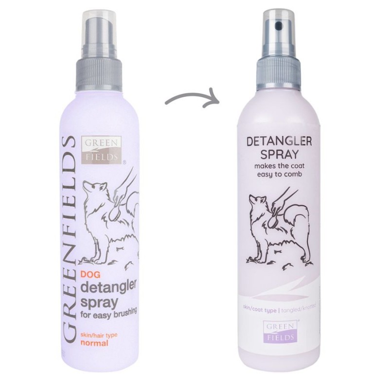 Разплитащ спрей за дългокосмести и къдрави кучета Green Fields Detangling Spray (250 мл)