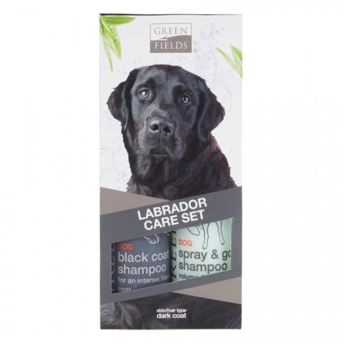 Луксозен комплект шампоани за лабрадори със черна козина Green Fields Labrador Care Set Dark (2 х 250 мл)