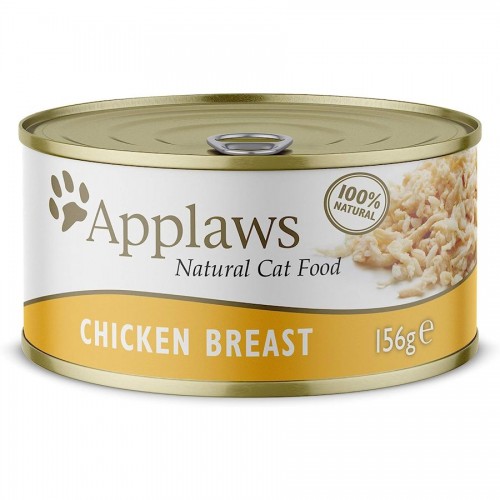 Консерва за котки с пилешко в бульон Applaws Cat Chicken Breast in Broth (156 гр)