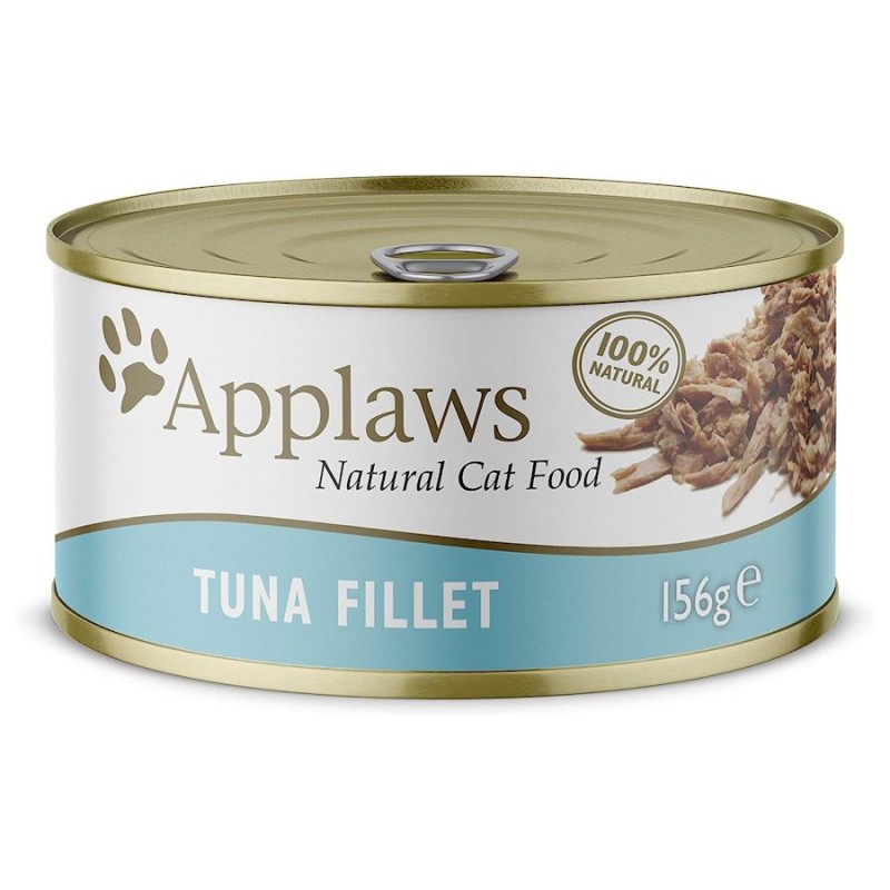 Applaws Cat Tuna Fillet in Broth - консерва за котки с филенца от риба тон (156 гр)