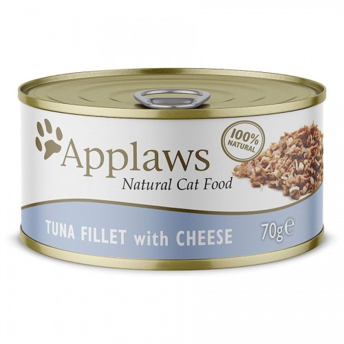 Applaws Cat Tuna Fillet with Cheese in Broth - консерва за котки (70 гр)