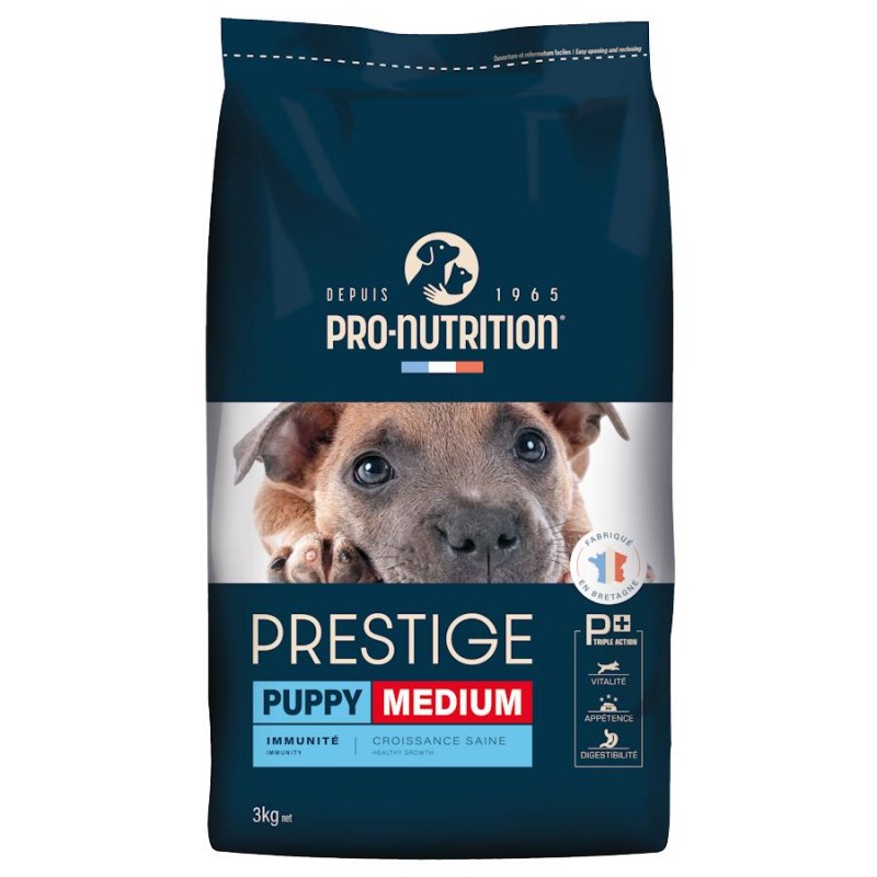 Храна за кученца от средни породи - Pro-Nutrition Prestige Puppy Medium (3 кг)