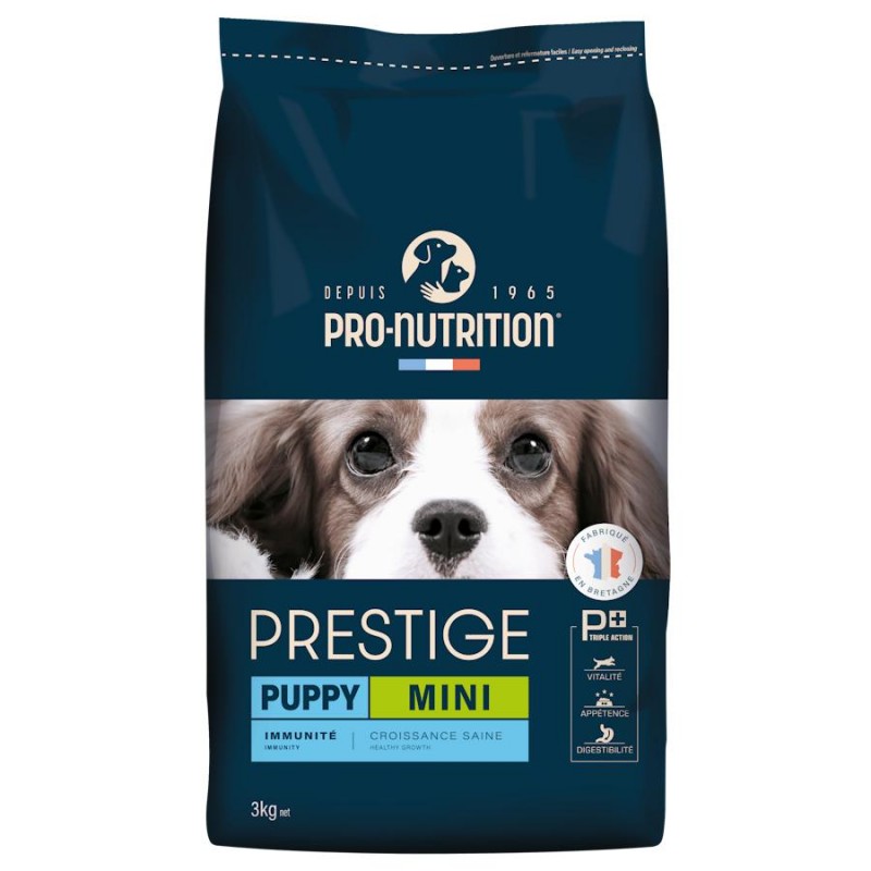 Висок клас храна за кученца от мини породи - Pro-Nutrition Prestige Puppy Mini (3 кг)