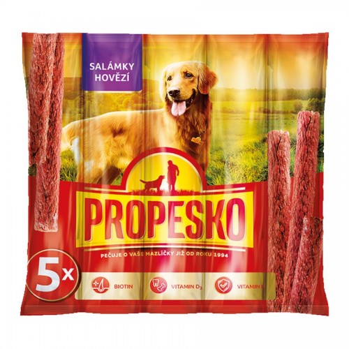 Чудесно лакомство за кучета - Propesko Sticks Salamies (5 х 10 гр)